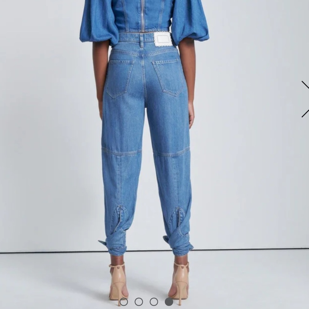 NWT 7 For All ManKind Tapered Ankle Tie Jeans Size 27 - Picture 2 of 8